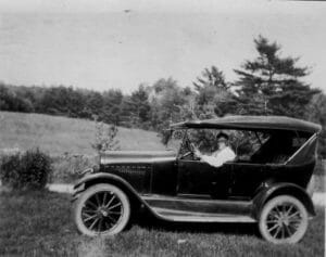 John Hayden in his car