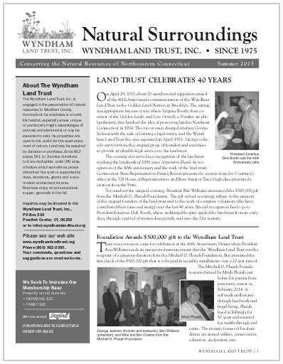 WLTSummer2015 Newsletter