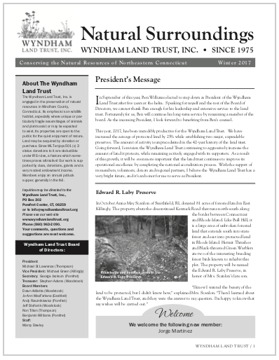 WLTWinter2017 Newsletter