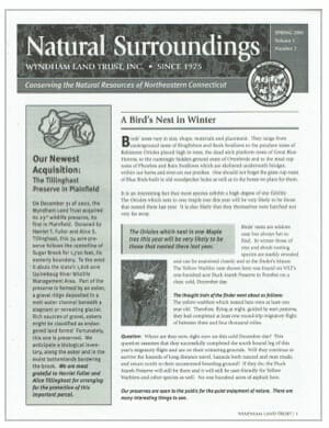 WLT Spring 2003 Newsletter Thumbnail